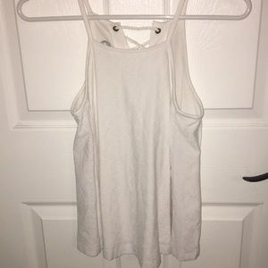 white tank top